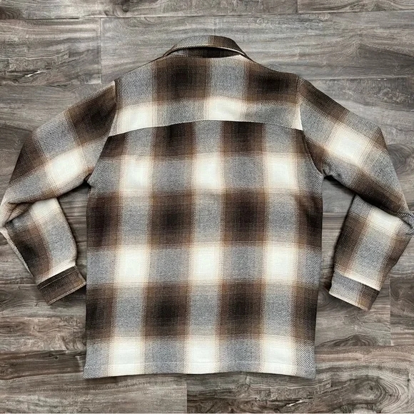ZARA Man Brown And White Flannel - Picture 5 of 5